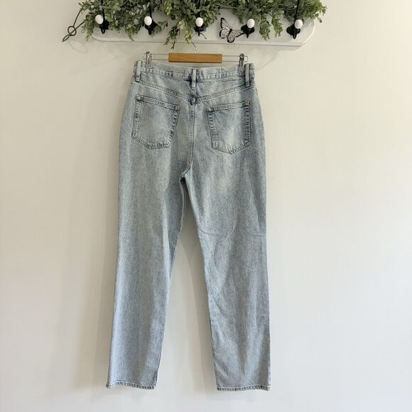 NEW Free People Distressed High Rise Flare Jean Button Fly 31 - Picture 4 of 6